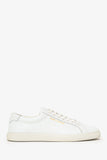 Saint Laurent White Leather Low Top Sneakers Size 40