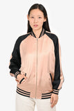 Saint Laurent 2016 Black/Pink Bomber Jacket Size 36