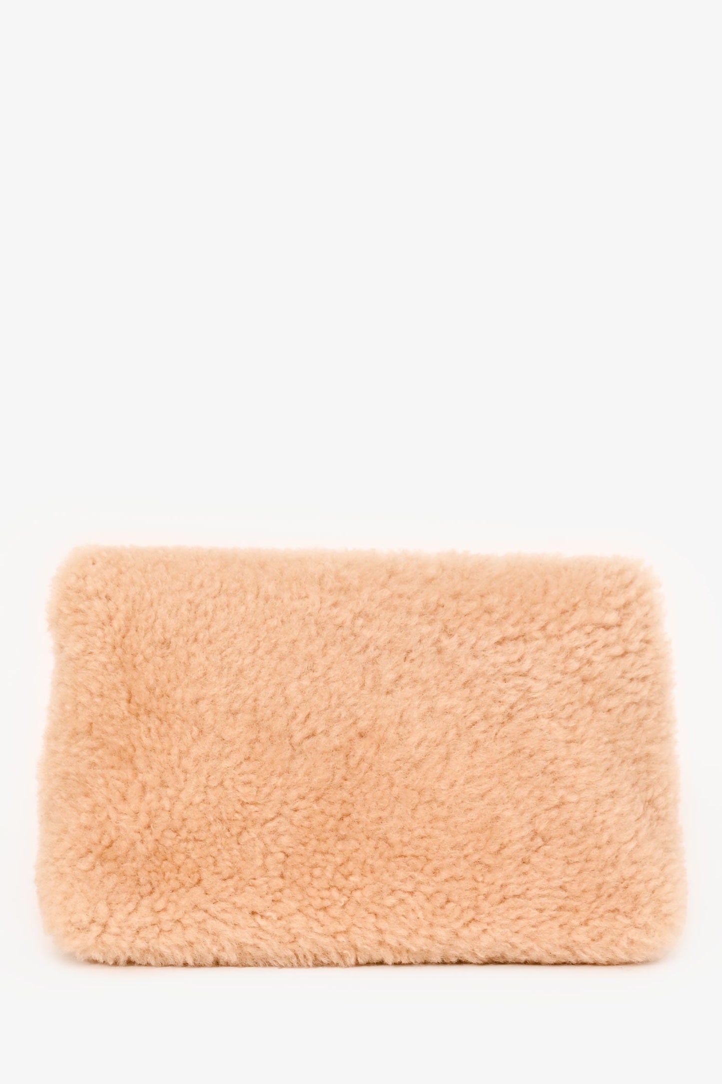 Saint Laurent 2022 Cream Shearling Clutch