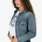Saint Laurent Blue Distressed Denim Jacket Size XS