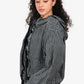 Prada 2018 Black/White Gingham Check Ruffle Detailed Wind Breaker Size 46