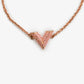 Louis Vuitton Rose Gold Toned Pink Crystals V Bracelet