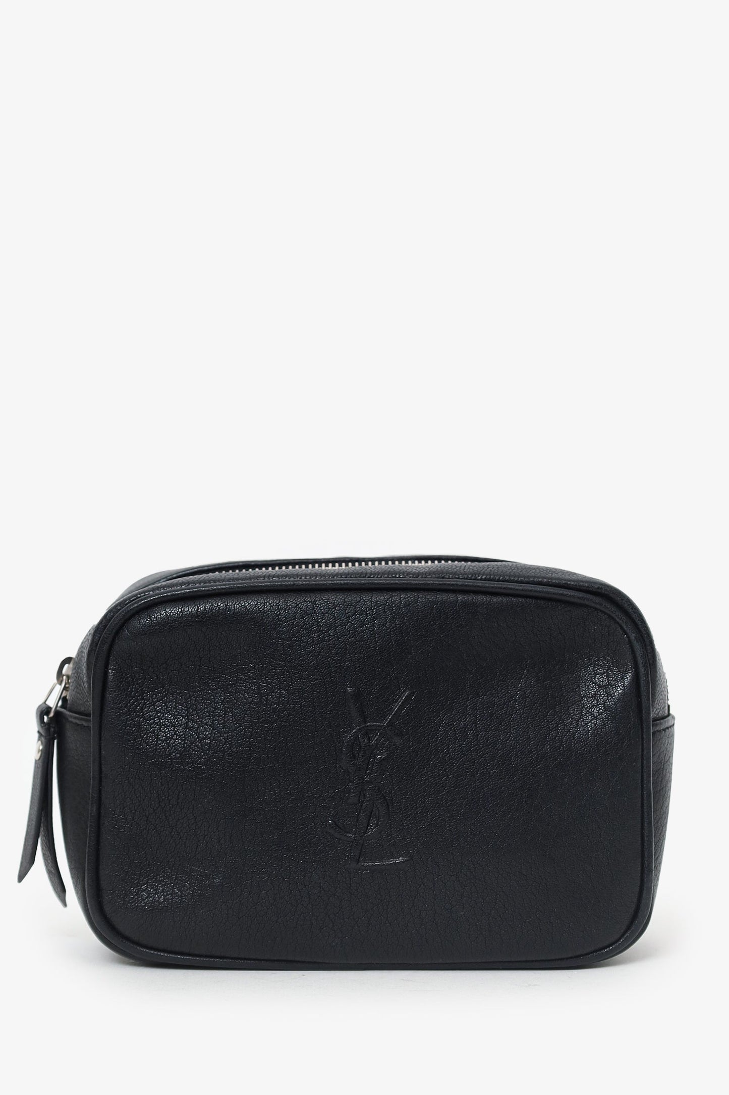 Saint Laurent Black Lambskin Monogram Lou Belt Bag