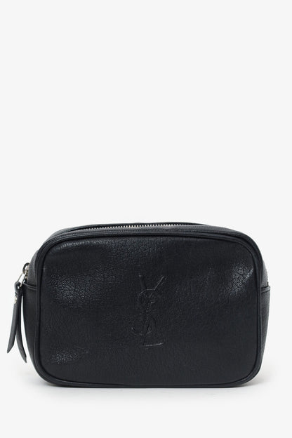 Saint Laurent Black Lambskin Monogram Lou Belt Bag