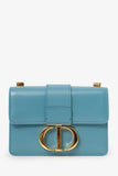 Christian Dior Blue Leather Montagine Micro Crossbody