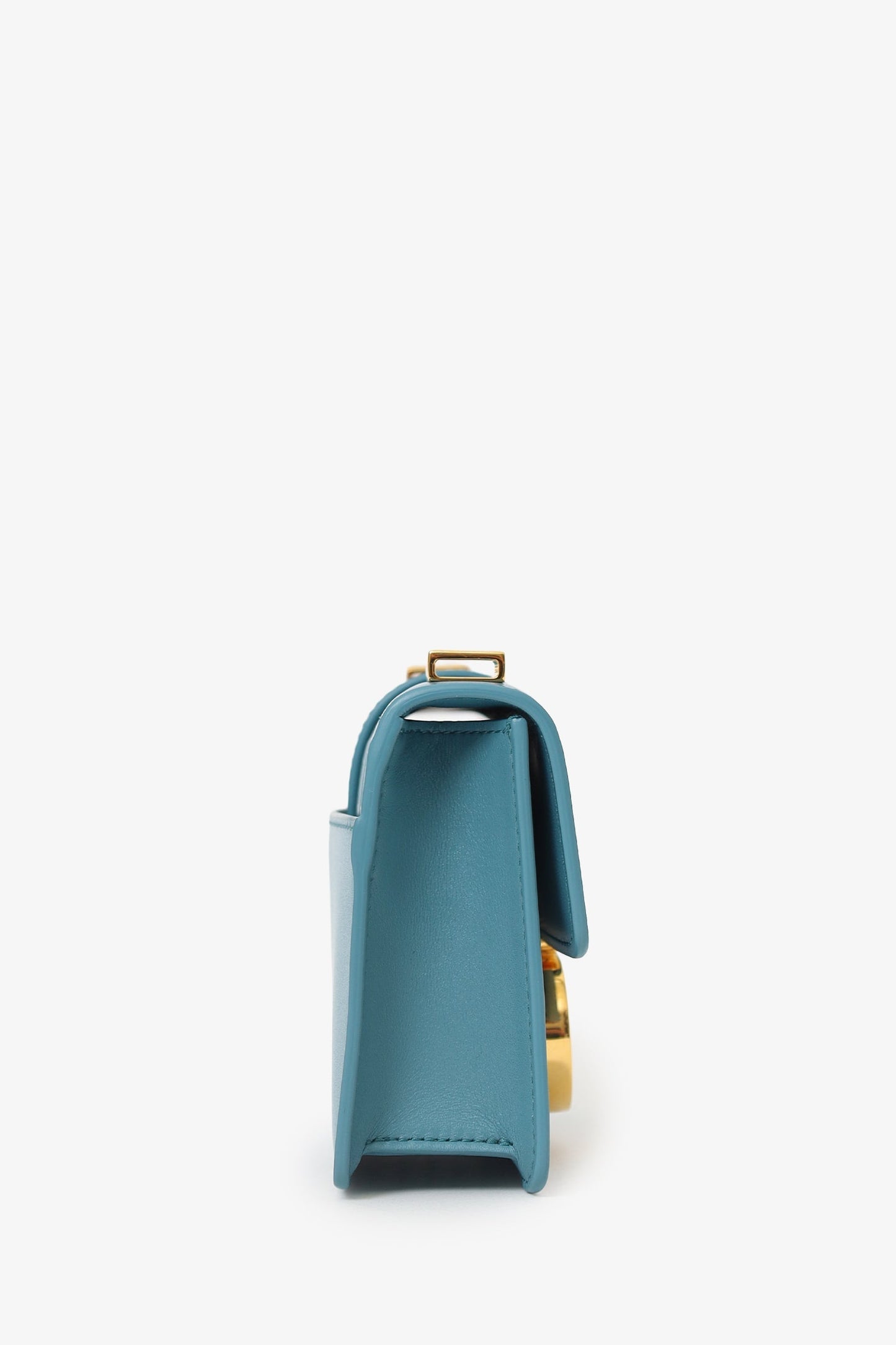 Christian Dior Blue Leather Montagine Micro Crossbody