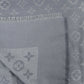 Louis Vuitton Grey Monogram Silk Scarf