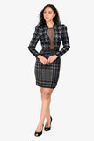 Gucci Blue/Black Silk Mesh Cutout Long Sleeve Midi Dress Size 38