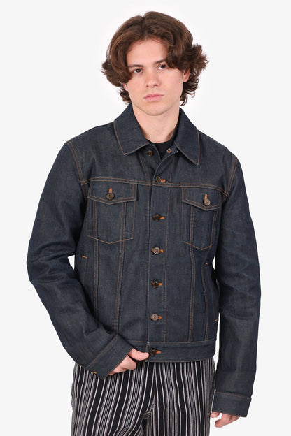 Saint Laurent Dark Blue Denim Jacket Size M