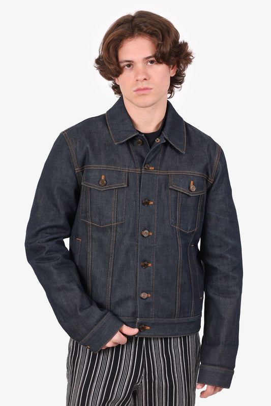 Saint Laurent Dark Blue Denim Jacket Size M