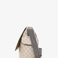 Gucci Grey Leather GG Supreme Diaper Bag