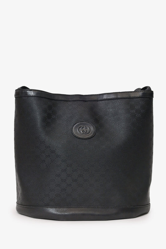 Gucci Black Micro GG Canvas Bag