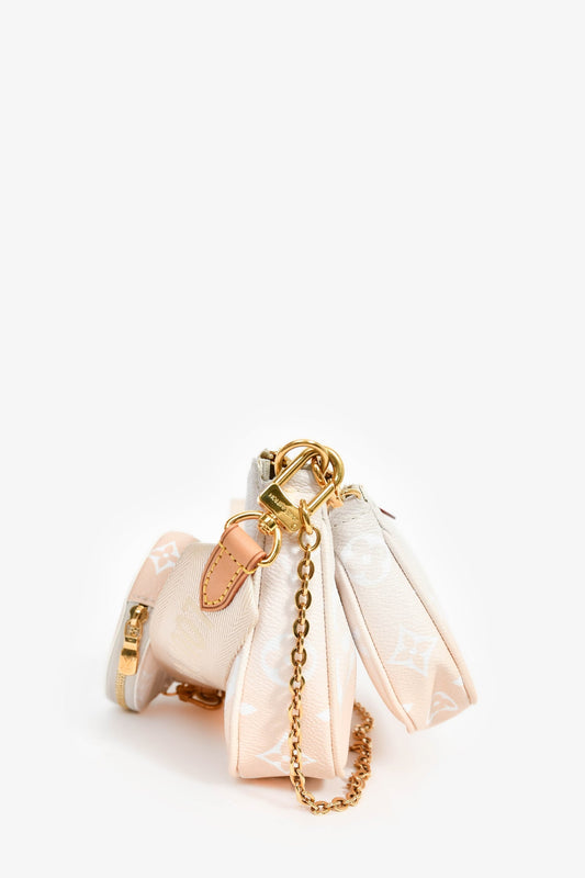 Louis Vuitton Peach Monogram 'By The Pool' Multi-Pochette Crossbody