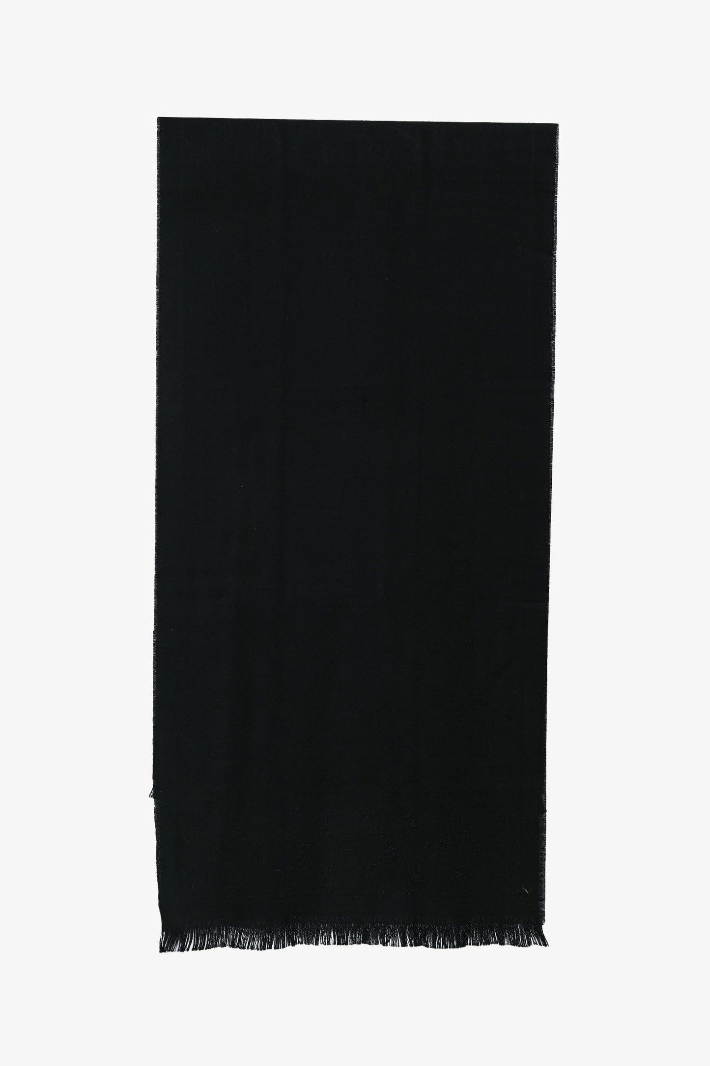 Gucci Black Wool Blend GG Scarf