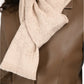Gucci Cream Wool Monogram Frayed Scarf