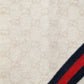 Gucci Beige Wool/Angora Monogram Web Fringe Scarf