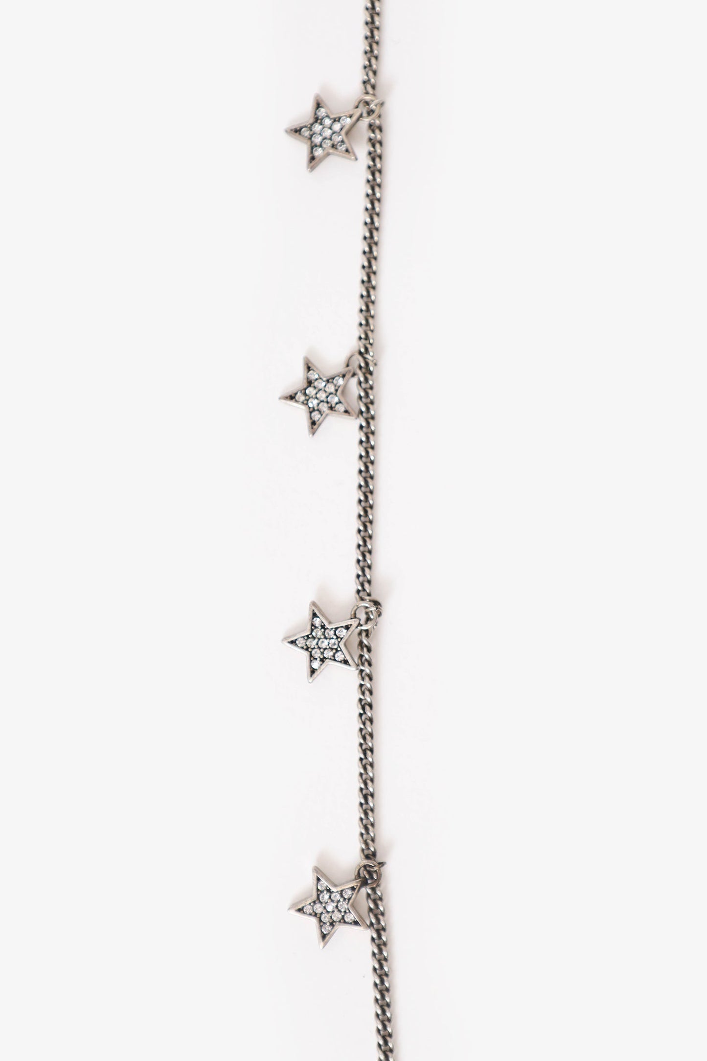 Saint Laurent Crystal Star Collar Necklace
