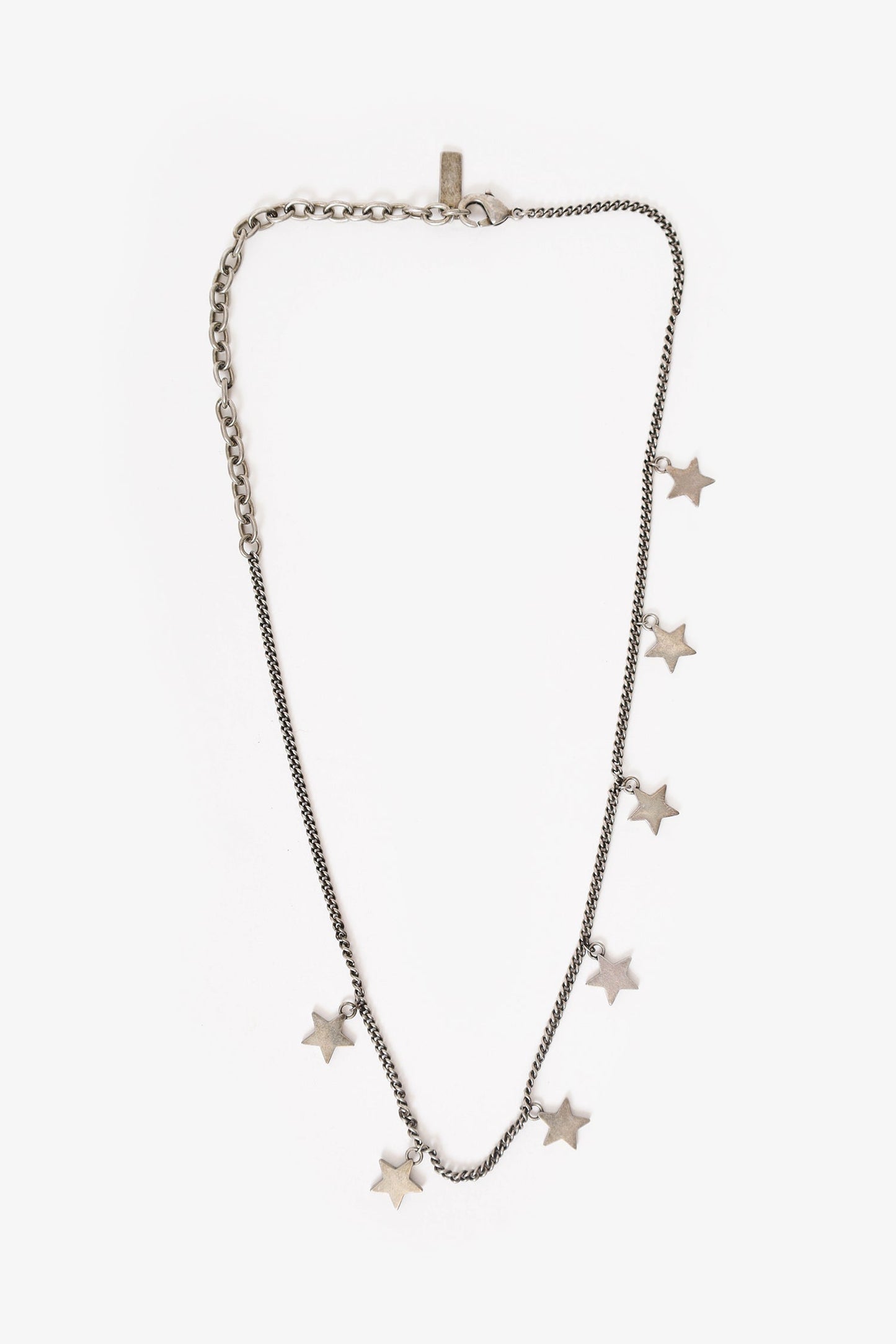 Saint Laurent Crystal Star Collar Necklace