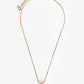 Christian Dior   Gold Tone Metal Crystal Embellished CD Necklace