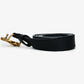 Gucci Black Leather Thin GG Belt Size 85/34