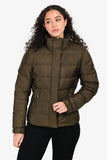 Prada 2015 Khaki Green Nylon Puffer Jacket Size 44