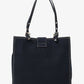 Fendi Blue Denim Baguette Buckle Square Tote Square