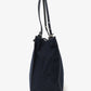 Fendi Blue Denim Baguette Buckle Square Tote Square