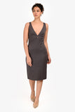 Gucci 2006 Tom Ford Era Silver GG Midi Dress Size 42