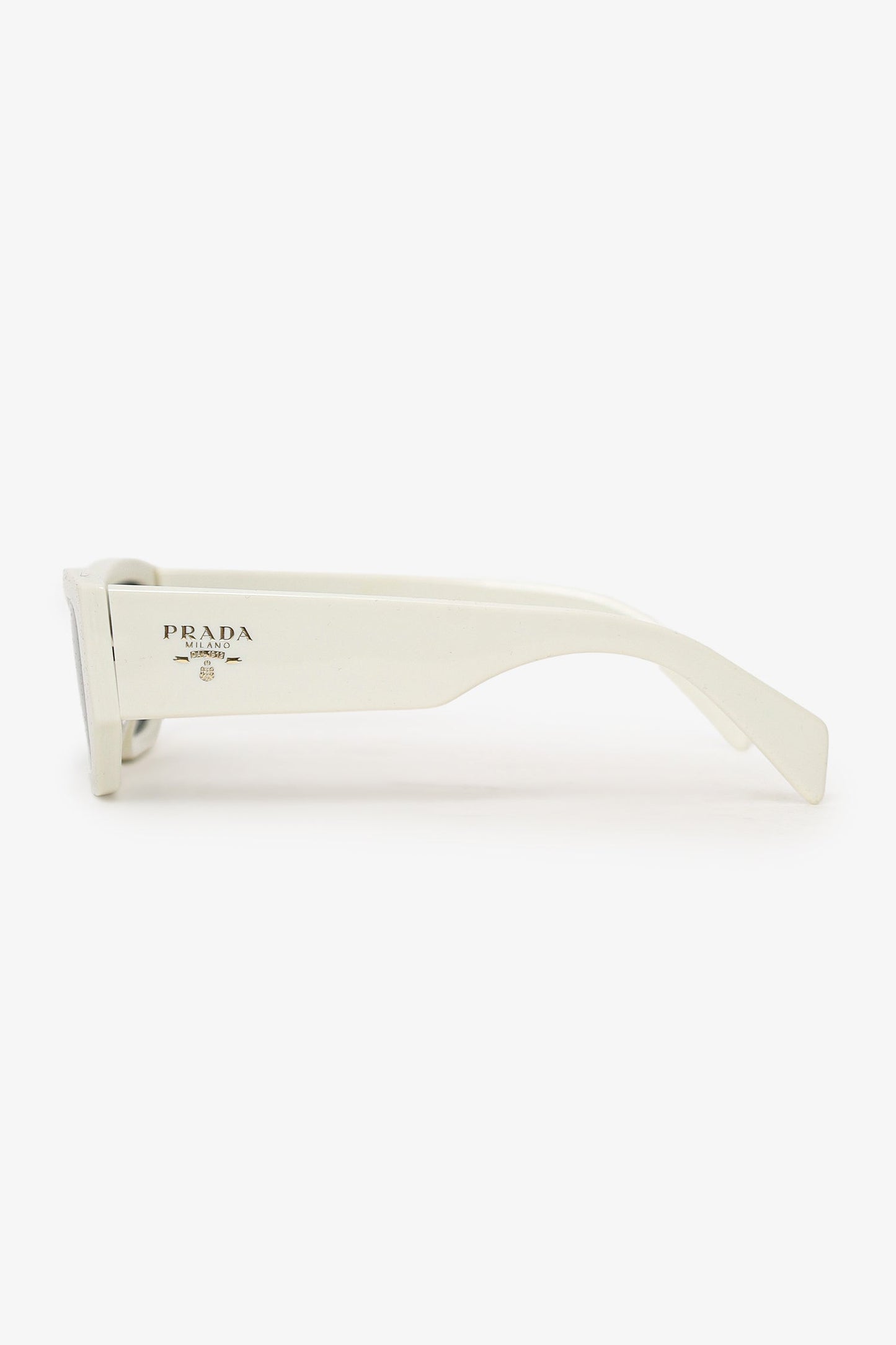 Prada White Frame Symbole Sunglasses