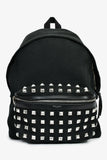 Saint Laurent Black Canvas City Studs Backpack