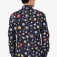Louis Vuitton Navy Blue Planet Print Button Up Shirt Size M Mens