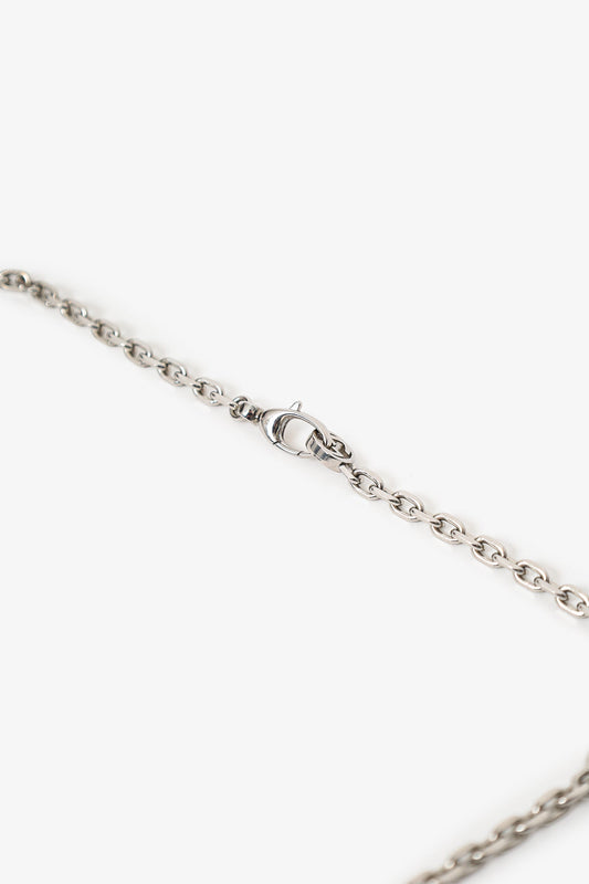 Gucci Silver Tone Sphere Pendant Necklace