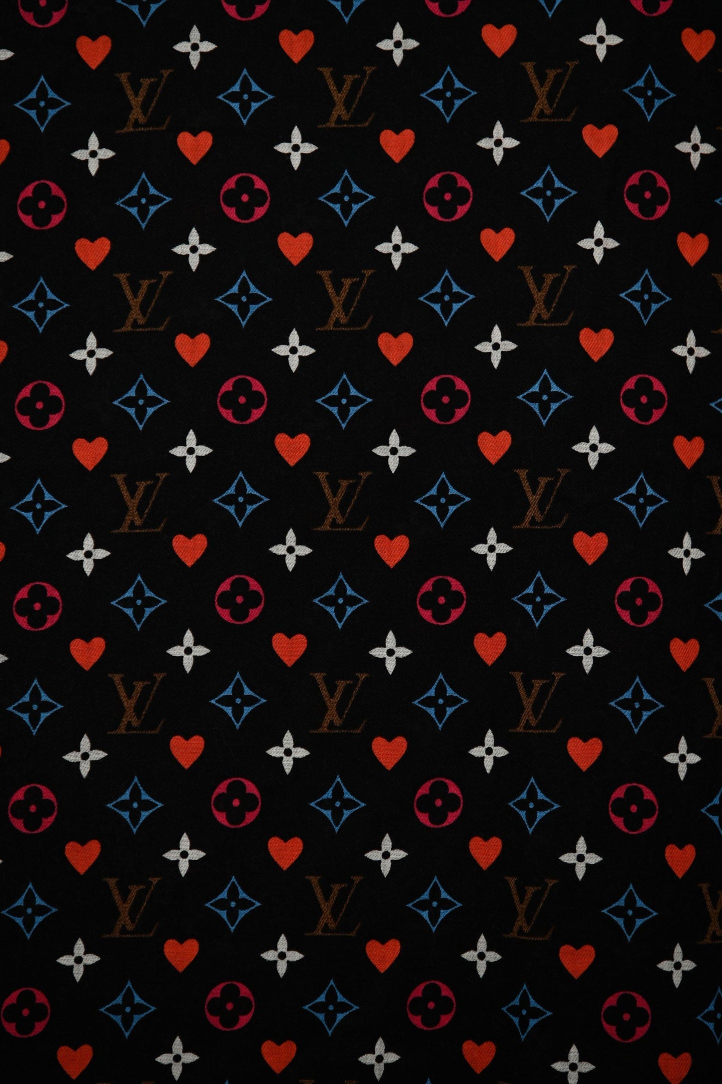 Louis Vuitton 2020 Black Wool 'Game On Collection' Shawl