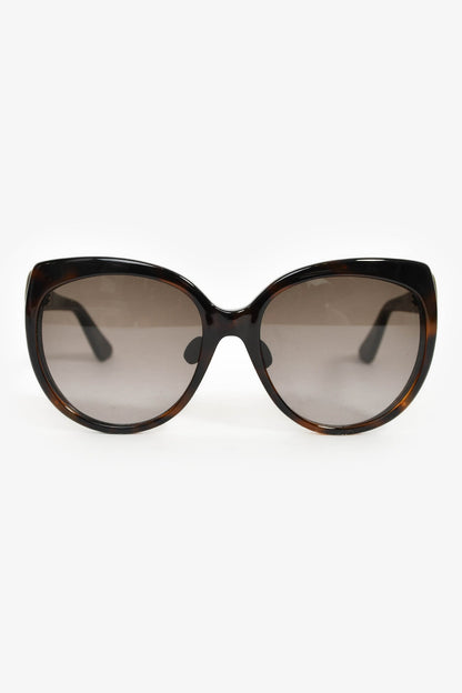 Christian Dior Brown Oversize Sunglasses