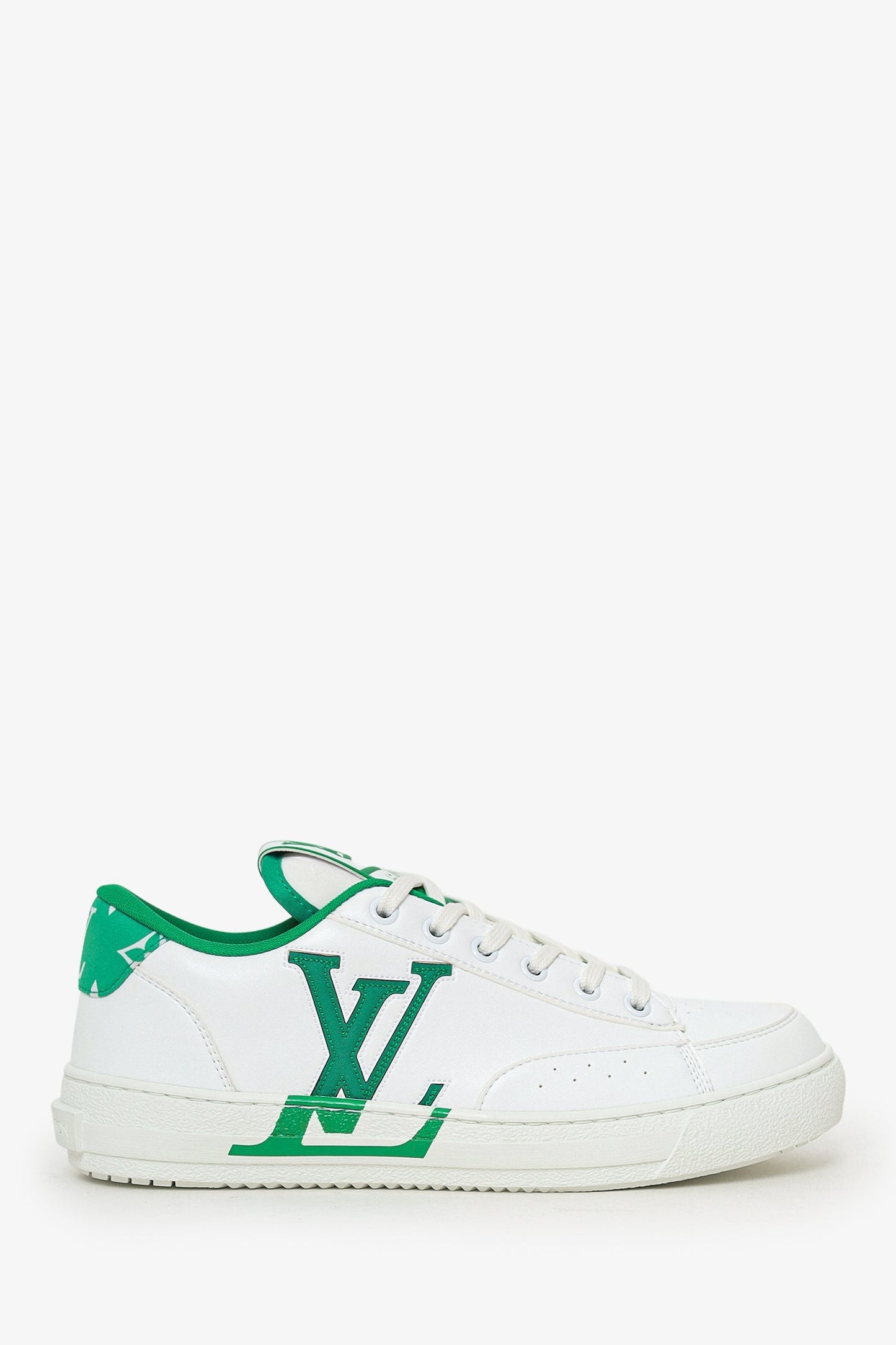 Louis Vuitton White/Green Charlie Sneaker Size 38