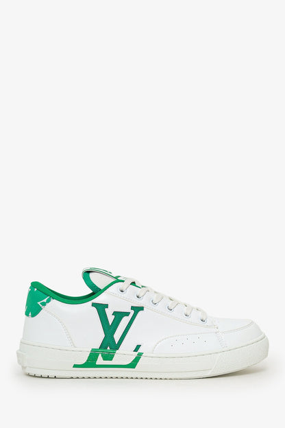Louis Vuitton White/Green Charlie Sneaker Size 38