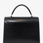 Saint Laurent Black Leather Cassandra Medium Top Handle with Strap