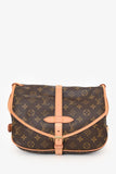 Louis Vuitton 2001 Brown Canvas/Leather Monogram Saumur Crossbody