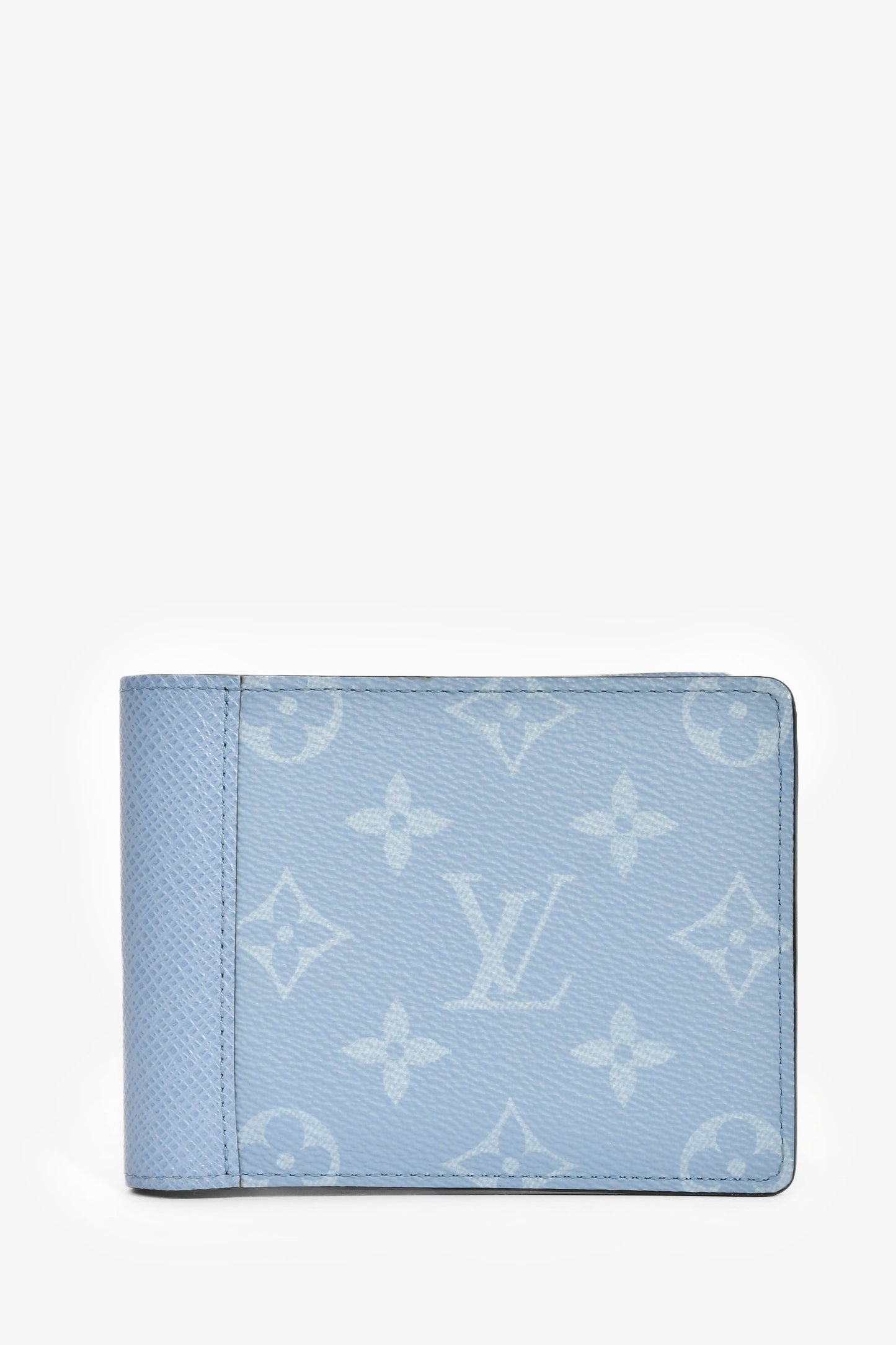 Louis Vuitton Light Blue Monogram Bi-Fold Wallet