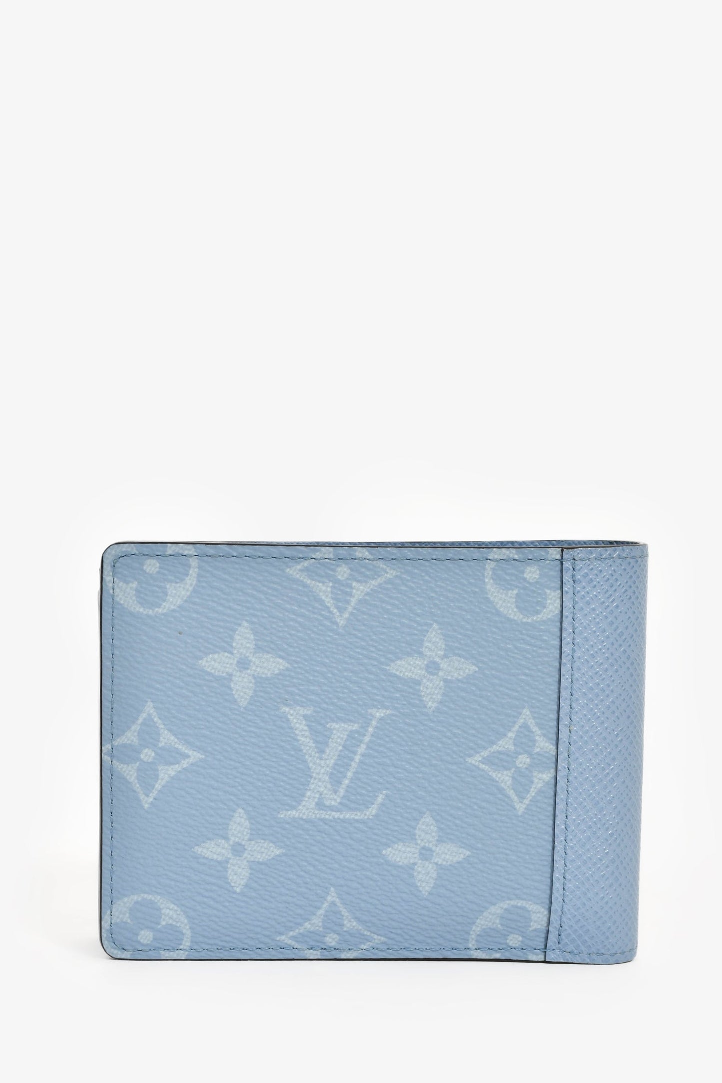 Louis Vuitton Light Blue Monogram Bi-Fold Wallet