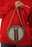 Gucci GG Supreme Web Ophidia Round Bag