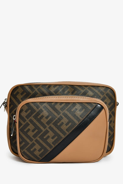 Fendi Zucca Canvas Diagonal Duo Camera Case