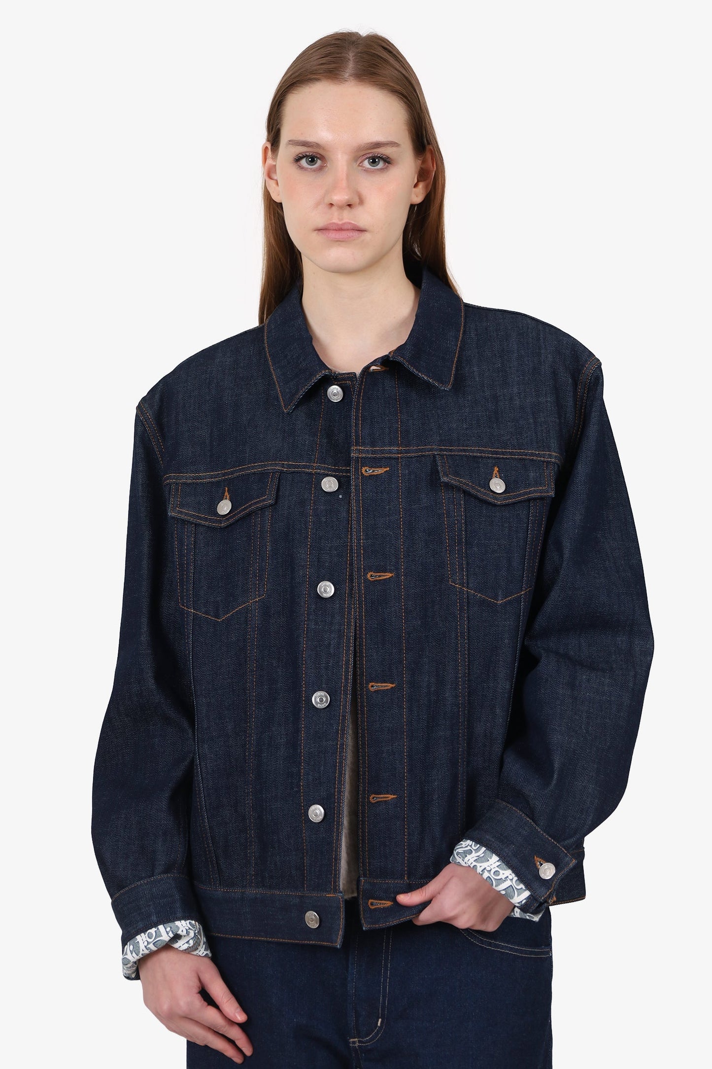 Dior Dark Denim Jacket Size 54 Mens