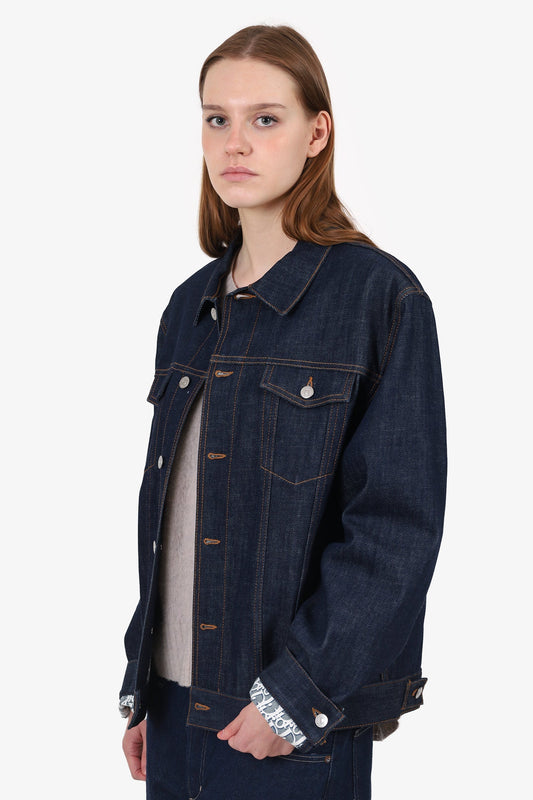 Dior Dark Denim Jacket Size 54 Mens