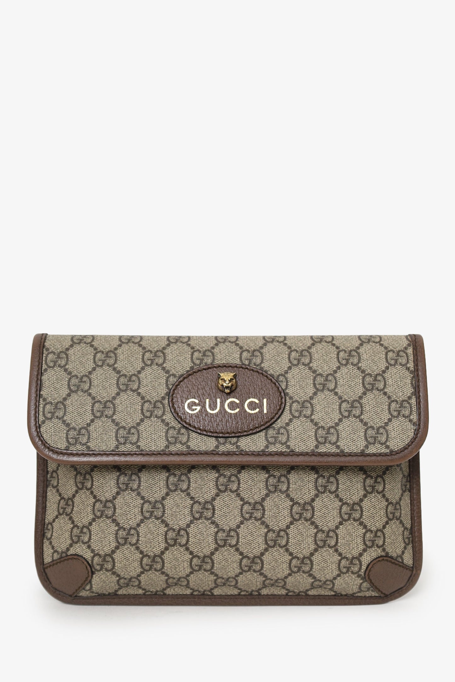 Gucci Beige 'GG' Supreme Canvas Neo   Belt Bag