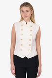 Saint Laurent Cream Vest Size 42