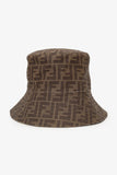 Fendi Brown Monogram Tech Fabric Hat