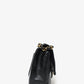 Chanel™ 2000/02 Black Leather Medium Double Flap Chain Bag With GHW