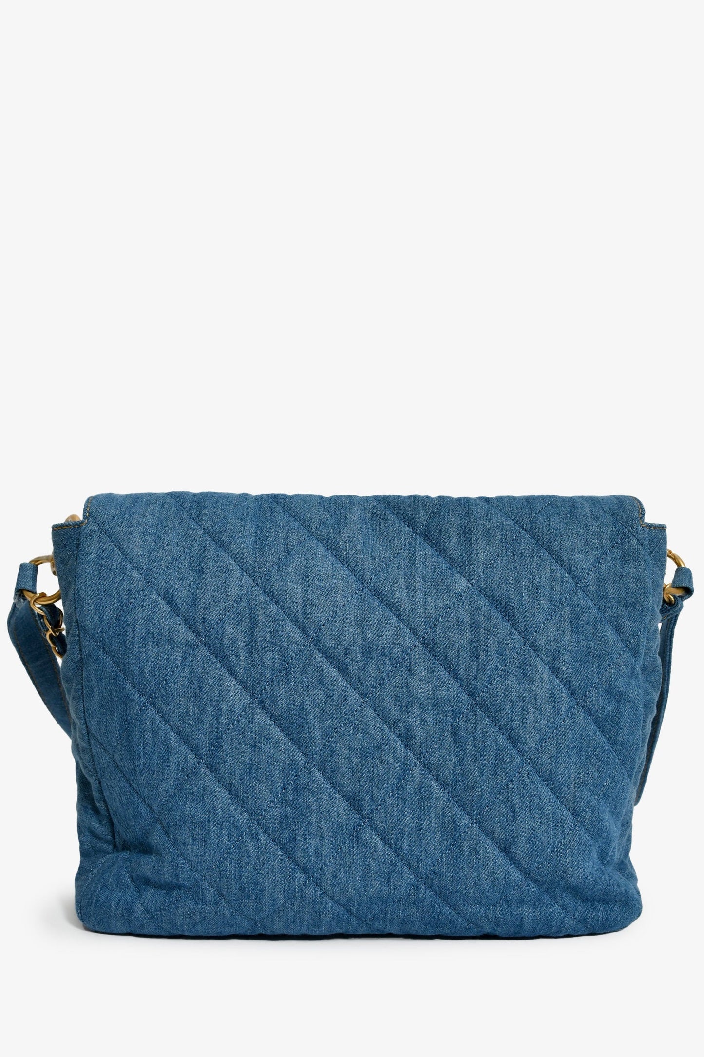 Chanel™ 2025 Blue Denim Large 'Supple Twin' Shoulder Bag