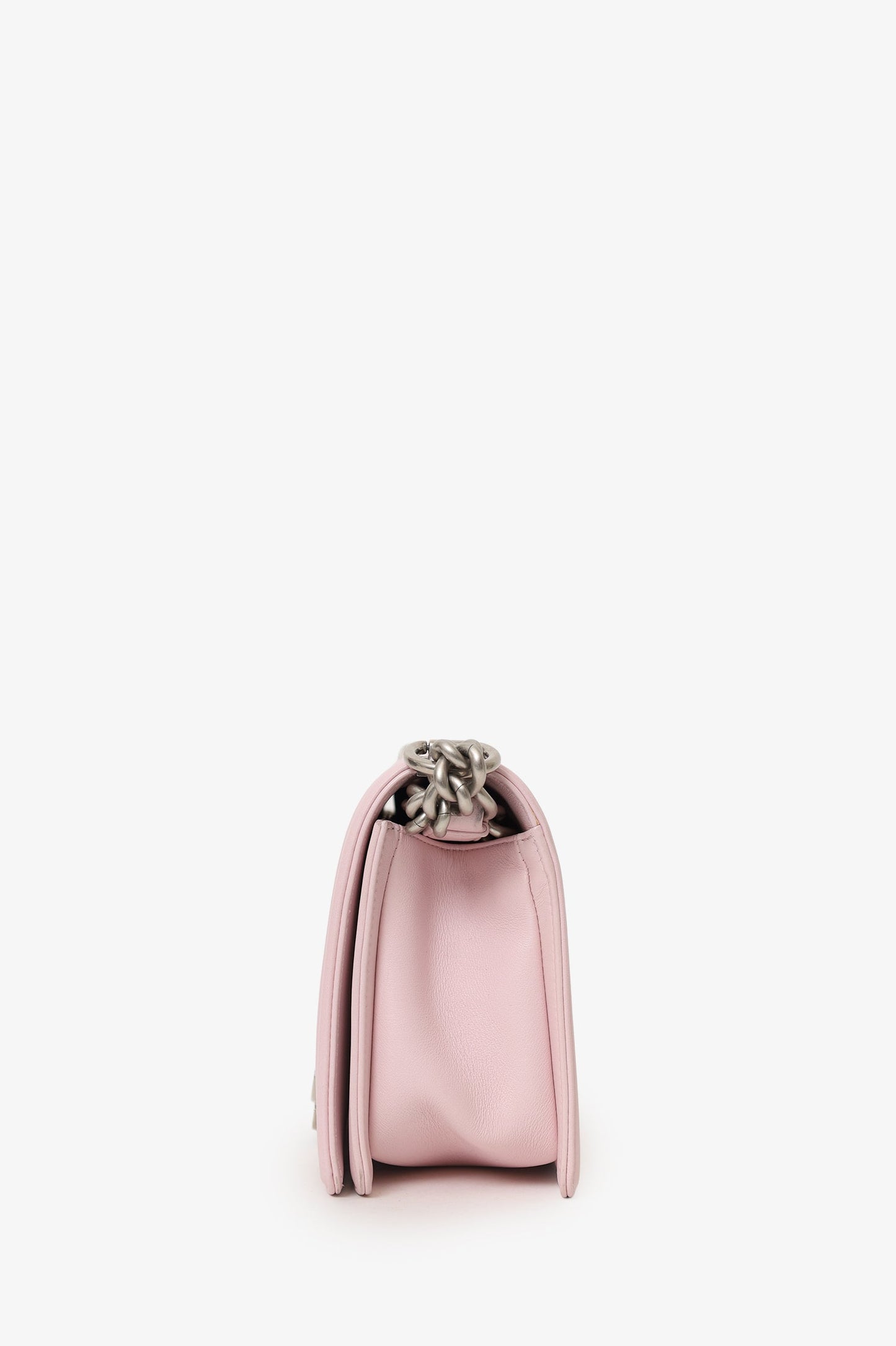 Chanel™ Baby Pink Leather Medium Boy Bag